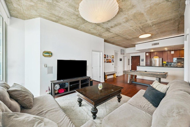 360 Nueces St Unit 3309, Austin, TX 78701 - living room with wood finished floors