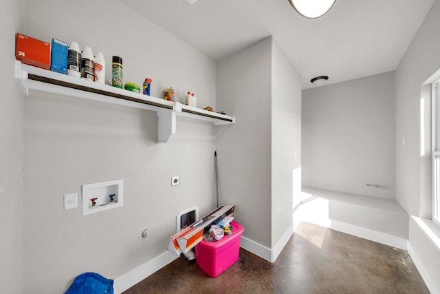 200 County Road 358, Granger, TX 76530 - laundry room featuring hookup for an electric dryer, hookup for a washing machine, baseboards, and gas dryer hookup