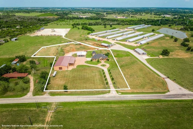 2543 Fm 975, Caldwell, TX 77836 - aerial view of property's location with property parcel outlined
