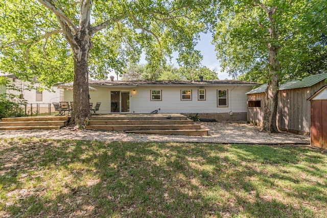 4714 Philco Dr, Austin, TX 78745 - rear view of house with a deck