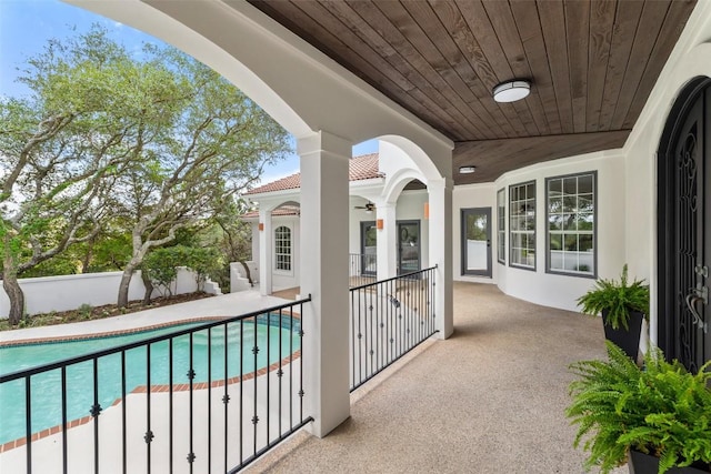 8311 Sumner Ct, Austin, TX 78733 - balcony with view of pool