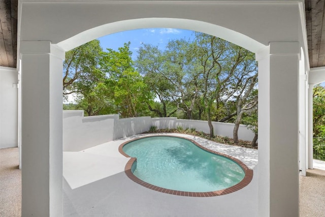 8311 Sumner Ct, Austin, TX 78733 - view of pool featuring a patio area and a fenced backyard