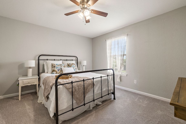 1609 Churchill Cv, Cedar Park, TX 78613 - bedroom featuring carpet floors, baseboards, and ceiling fan