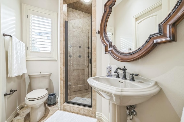 12529 Verandah Ct, Austin, TX 78726 - bathroom with baseboards and a stall shower