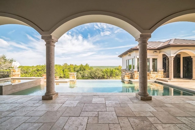 12529 Verandah Ct, Austin, TX 78726 - view of pool featuring a pool with connected hot tub and a patio