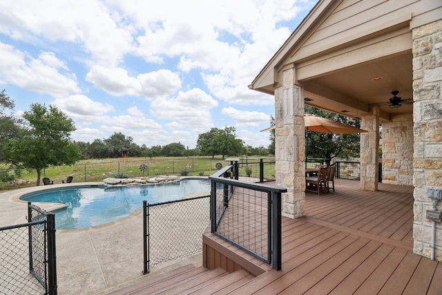 816 Drifting Wind Run, Dripping Springs, TX 78620 - view of pool featuring outdoor dining space and a wooden deck