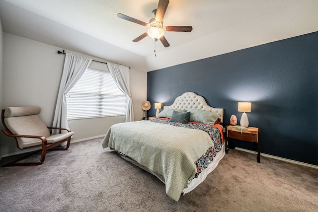 5817 Bell Tower Ln, Austin, TX 78747 - carpeted bedroom featuring baseboards and ceiling fan