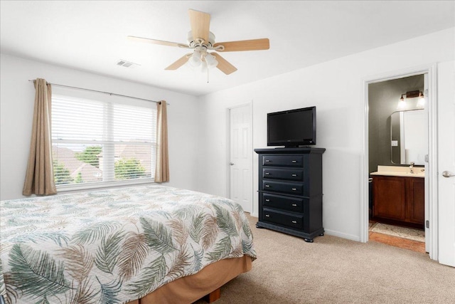 141 Wildcat Draw Dr, Buda, TX 78610 - bedroom featuring light carpet and a ceiling fan