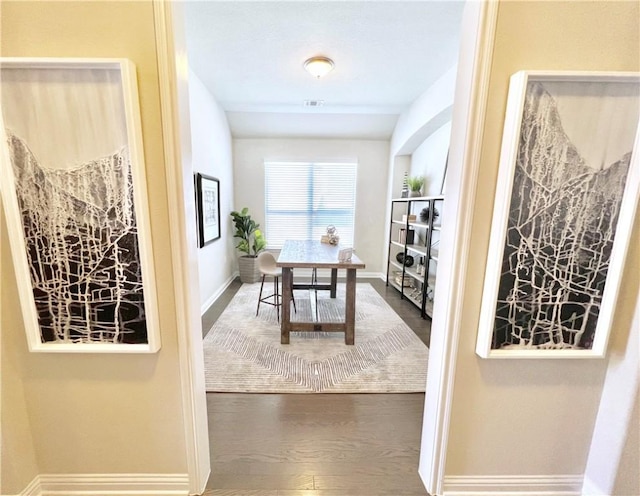 14925 Via Del Corso Dr, Austin, TX 78738 - dining space with baseboards and wood finished floors