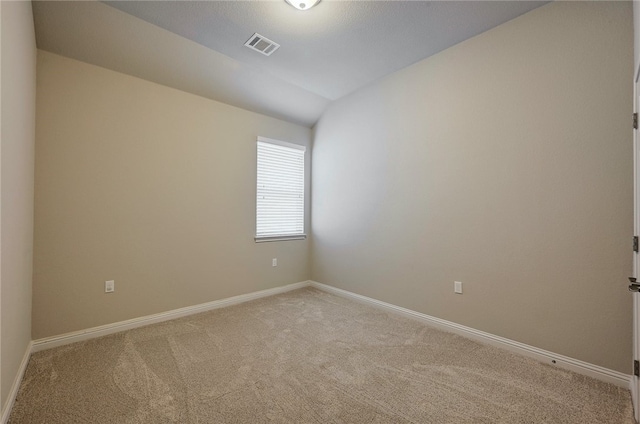 14925 Via Del Corso Dr, Austin, TX 78738 - carpeted empty room featuring lofted ceiling and baseboards