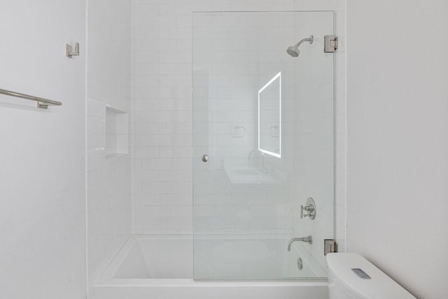 13410 Galleria Cir, Austin, TX 78738 - bathroom with toilet and bath / shower combo with glass door