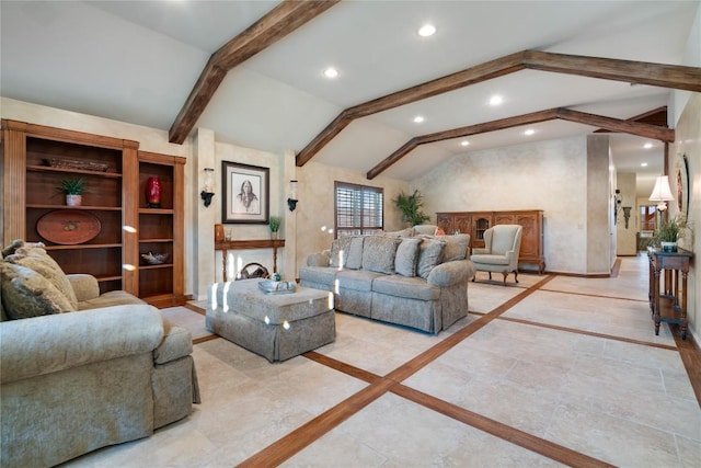 3109 Sesbania Dr, Austin, TX 78748 - living room with inlaid floor details, recessed lighting, and baseboards
