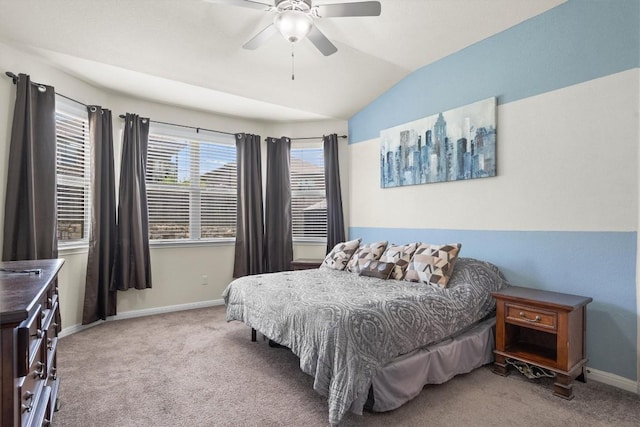 1608 Torre St, Leander, TX 78641 - carpeted bedroom with lofted ceiling and a ceiling fan