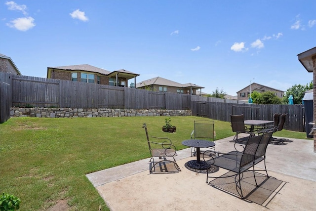 1608 Torre St, Leander, TX 78641 - fenced backyard with a patio area