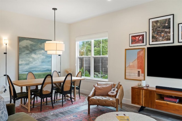 4605 Englewood Dr Unit A, Austin, TX 78745 - dining area with wood finished floors and baseboards