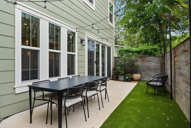 4605 Englewood Dr Unit A, Austin, TX 78745 - fenced backyard with a patio area