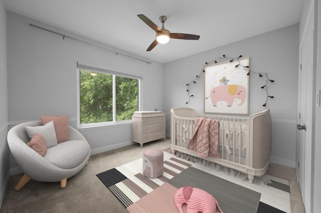 2109 W 10th St, Austin, TX 78703 - bedroom with baseboards and ceiling fan