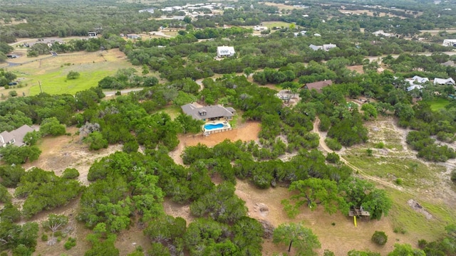 321 Hannah Dr, Dripping Springs, TX 78620 - aerial view of property and surrounding area featuring a pool