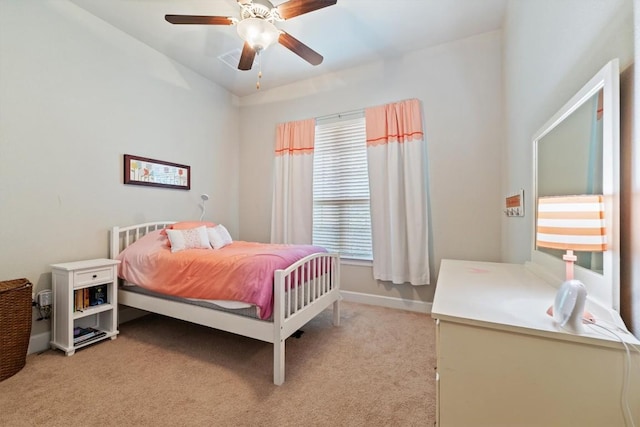 1005 Hezekiah Ln, Leander, TX 78641 - bedroom with light carpet and ceiling fan