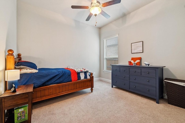 1005 Hezekiah Ln, Leander, TX 78641 - bedroom with light colored carpet and a ceiling fan