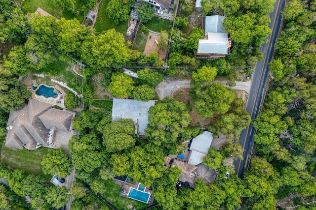907 The High Rd, Austin, TX 78746 - aerial view of property's location featuring a pool area