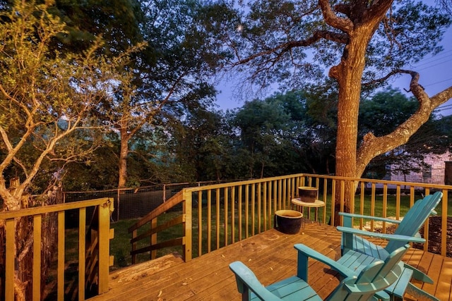 907 The High Rd, Austin, TX 78746 - view of wooden deck