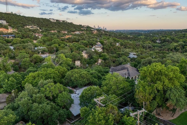 907 The High Rd, Austin, TX 78746 - aerial view of a heavily wooded area