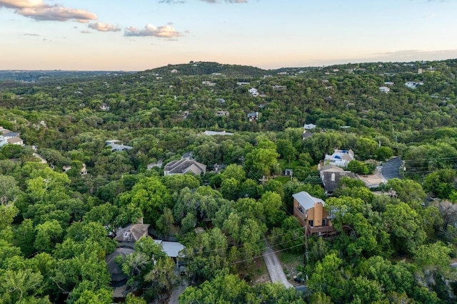 907 The High Rd, Austin, TX 78746 - aerial view at dusk of a forest view