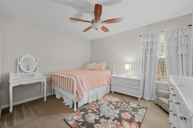 1286 Talley Loop, Buda, TX 78610 - bedroom with carpet, ceiling fan, and baseboards