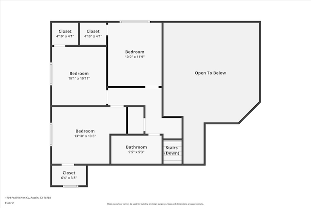 1704 Prairie Hen Cv, Austin, TX 78758 - view of property floor plan