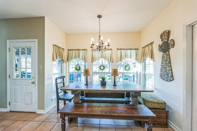 909 Oak Meadow Dr, Dripping Springs, TX 78620 - dining room with a chandelier, plenty of natural light, and baseboards