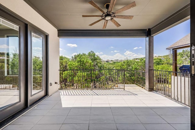 6833 Destination Way, Lago Vista, TX 78645 - balcony featuring ceiling fan