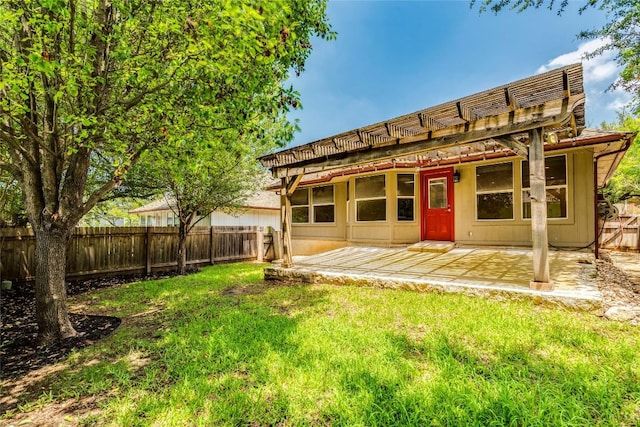 14710 Montoro Dr, Austin, TX 78728 - back of house featuring a patio area and a pergola