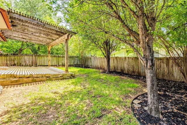 14710 Montoro Dr, Austin, TX 78728 - view of yard featuring a pergola and a patio area