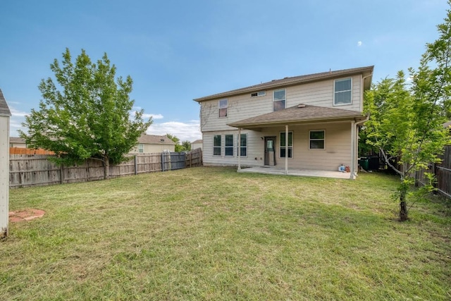 9104 China Rose Dr, Austin, TX 78724 - rear view of house featuring a patio area and a fenced backyard