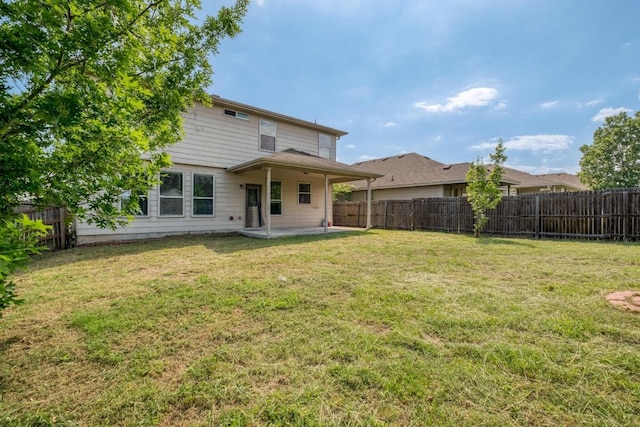 9104 China Rose Dr, Austin, TX 78724 - rear view of property with a patio area and a fenced backyard