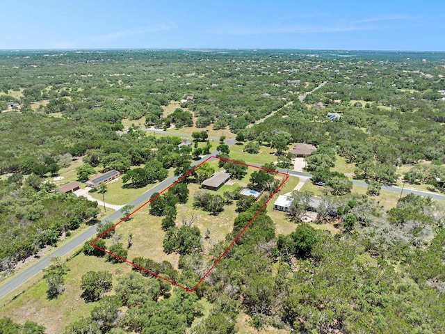 302 Council Rd, Georgetown, TX 78633 - aerial overview of property's location featuring property parcel outlined