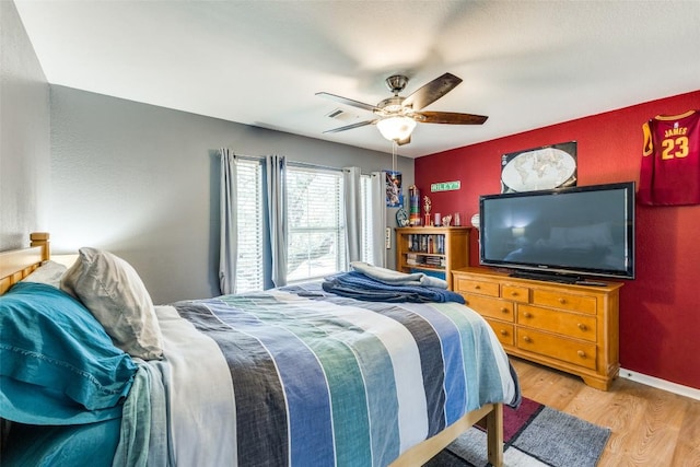 1433 Jenna Ln, Cedar Park, TX 78613 - bedroom featuring wood finished floors and ceiling fan