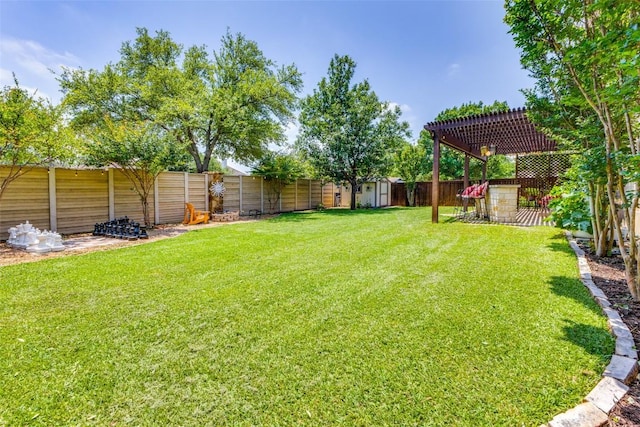 1433 Jenna Ln, Cedar Park, TX 78613 - view of yard with a pergola
