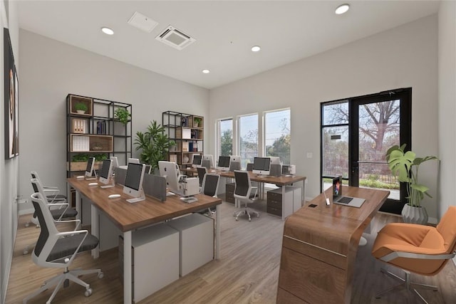 4510 Terryo Ln Unit 139, Austin, TX 78745 - office with light wood-style floors and recessed lighting