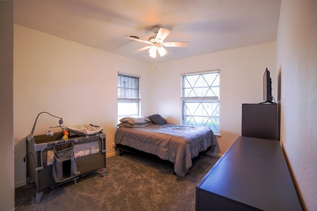 2607 Monticello Ct, San Antonio, TX 78223 - bedroom with carpet flooring and a ceiling fan
