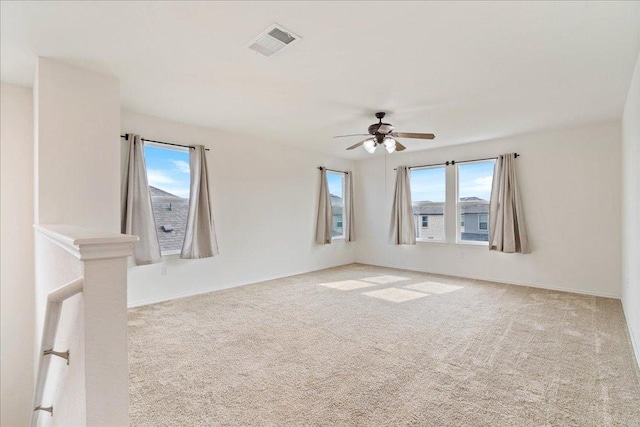 14302 Honey Gem Dr, Pflugerville, TX 78660 - spare room with carpet floors, ceiling fan, and baseboards