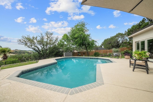 20503 Hoover Cv, Lago Vista, TX 78645 - view of pool with a patio and a fenced backyard