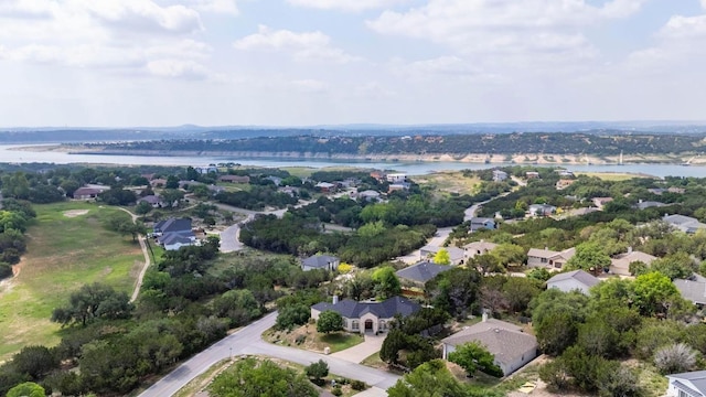 20503 Hoover Cv, Lago Vista, TX 78645 - aerial view of residential area featuring a large body of water