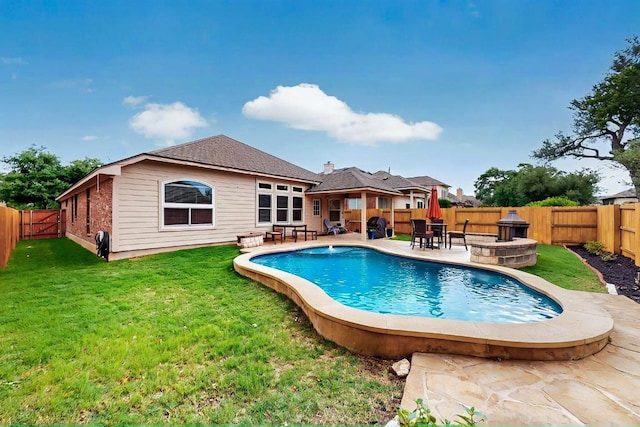 320 Atlanta Park Dr, Georgetown, TX 78628 - view of pool featuring a patio