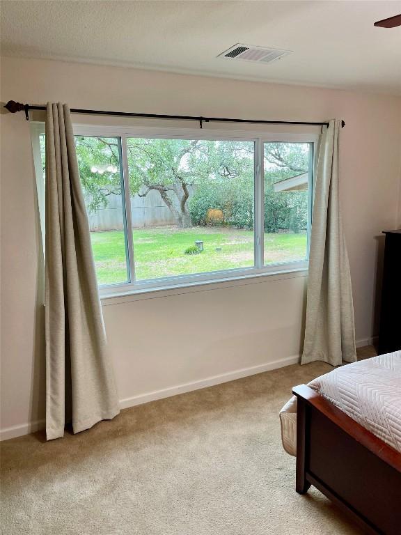 4107 Columbine Dr, Austin, TX 78727 - bedroom with light colored carpet and baseboards