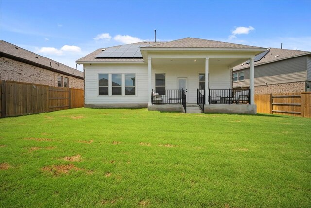 265 Fawn River Run, Kyle, TX 78640 - back of property with solar panels