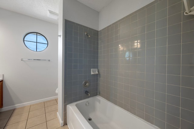 8407 Mount Shasta Cv, Round Rock, TX 78681 - bathroom with tile patterned floors, vanity, shower / tub combination, toilet, and baseboards