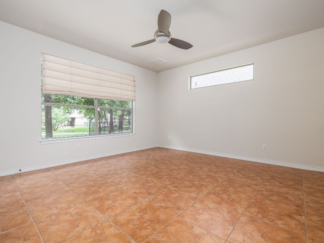 4914 Big Bend Trl, Georgetown, TX 78633 - empty room with a ceiling fan and baseboards