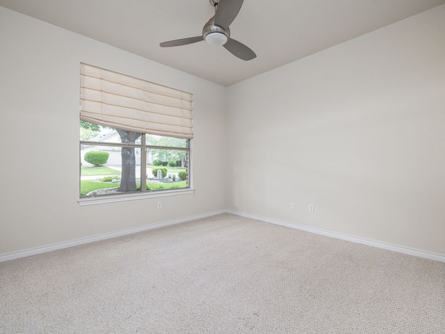4914 Big Bend Trl, Georgetown, TX 78633 - carpeted spare room featuring baseboards and ceiling fan